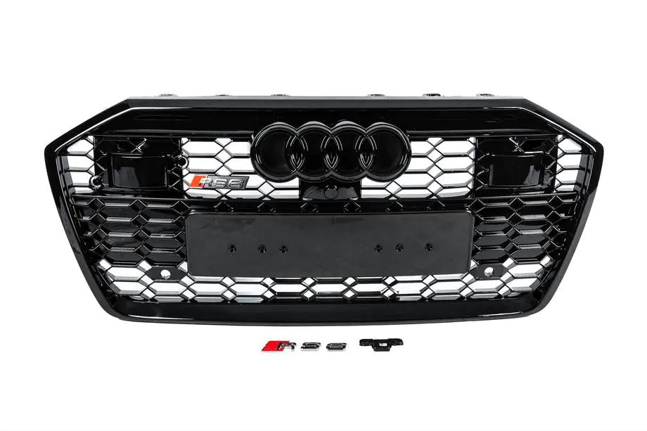 Audi A6 C8 2018–2025 гг. Передняя решетка RS-Style (с ACC, черная) Image