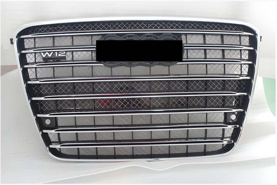 Audi A8 2010-2018 гг. Передняя решетка радиатора (2010-2013, черная с хромом) Image