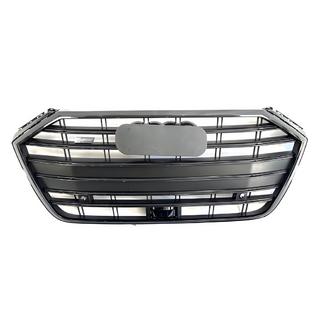 Audi A8 2018-2021 гг. Передняя решетка S-Style (черная)