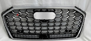 Audi A8 2018- гг. Передняя решетка S-Style (2022+, Хром с Черным) фото 1
