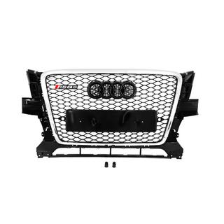 Передняя решётка RSQ-Style (2008-2012, чёрная с хромом) Audi Q5 2008-2017 гг. фото 1