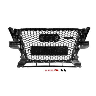 Передняя решетка RSQ-Style (2008-2012, черная) Audi Q5 2008-2017 гг. фото 4