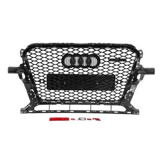 Передняя решетка RSQ-Style с надписью Quattro (2012-2017, черная) Audi Q5 2008-2017 гг. фото 4