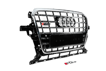 Audi Q5 2008-2017 гг. Передняя решетка SQ-Style (2012-2017, черная с хромом) фото 3