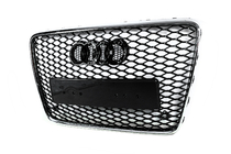 Audi Q7 2005-2015 гг. Передняя решетка RSQ-Style (черная с хромом) фото 6