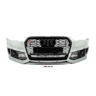 Передний бампер с черной решеткой RS6-Style (2014–2017)