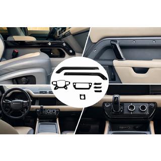 Черные накладки в салон Land Rover Defender 2019- гг. фото 1