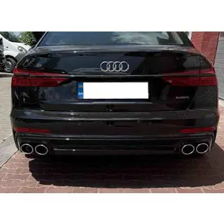 Задний диффузор с насадками выхлопа S-Style Silver (для S / S-Line)