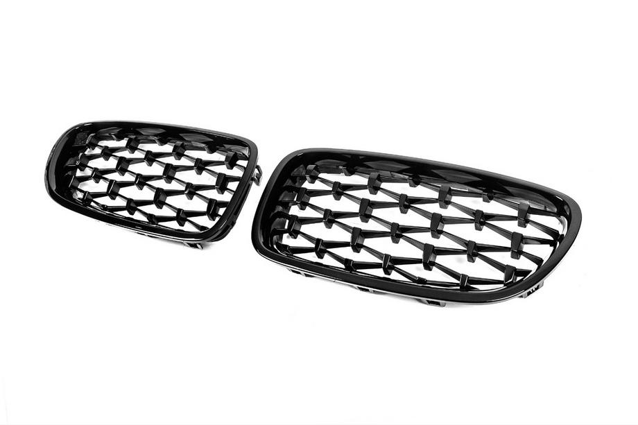 BMW 5 серия F10/F11 2010–2016 гг. Ноздри Diamond Black (Черный Глянец) Фото 6