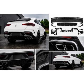 Задний диффузор с насадками на выхлоп (дизайн GLE63) фото 1