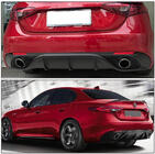 Alfa Romeo Giulia 2016-2022 гг. Диффузор заднего бампера Lip Carbon V2 (Карбон) фото 5
