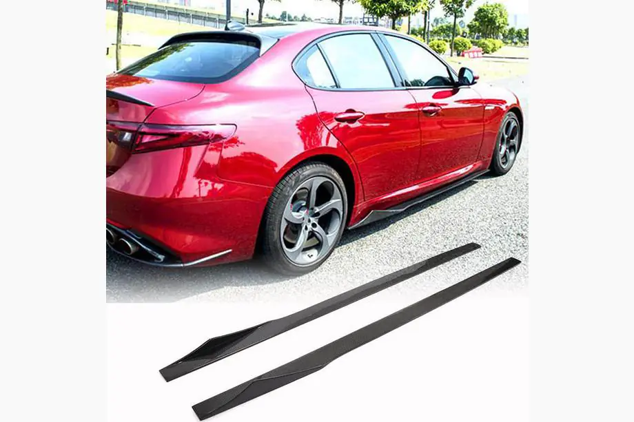 Alfa Romeo Giulia 2016-2022 гг. Боковые Пороги V3 (для Base/Sport, Карбон) Image