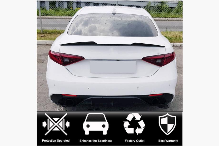 Alfa Romeo Giulia 2016-2022 гг. Спойлер V2 (стеклопластик) Фото 10