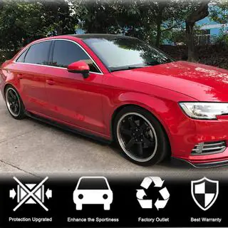 Боковые пороги (для Base Sedan, карбон) Audi A3 2012-2020 гг. фото 2