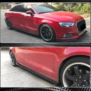 Боковые пороги (для Base Sedan, карбон) Audi A3 2012-2020 гг. фото 3