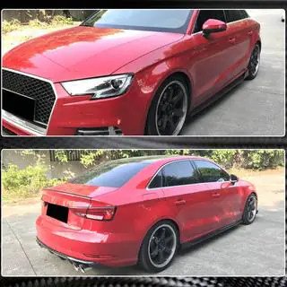 Боковые пороги (для Base Sedan, карбон) Audi A3 2012-2020 гг. фото 4