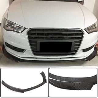 Накладка на передний бампер Lip V1 (для Base 2012-2016 Sedan, Карбон) фото 1