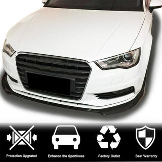 Накладка на передний бампер Lip V1 (для Base 2012-2016 Sedan, Карбон) фото 2