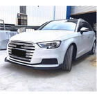 Audi A3 2012-2020 гг. Передний бампер Лип V1 (для Base 2017-2020 HB, Карбон) фото 3
