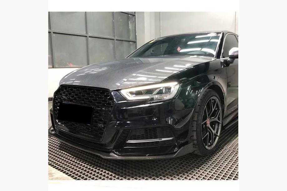 Audi A3 2012-2020 гг. Капот V2 (для Sedan 2012-2016, Карбон) Фото 3