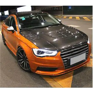 Капот V1 (для Sedan 2012-2016, Карбон) фото 3