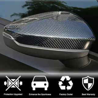 Накладки на Зеркала (Карбон) V2 Audi A3 2020- гг. фото 3