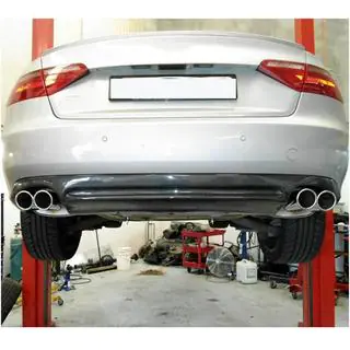 Диффузор заднего бампера (для Base Купе/Кабриолет 2007-2011, Карбон) Audi A5 2007-2015 гг. фото 2