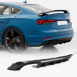 Диффузор заднего бампера V3 (для S-Line 2016-2020, Карбон) Audi A5 2016-2025 гг. фото 1