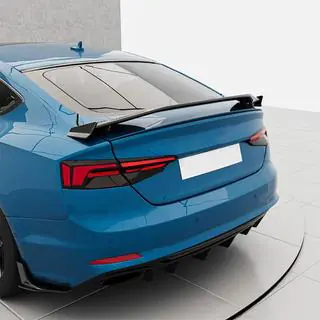 Диффузор заднего бампера V3 (для S-Line 2016-2020, Карбон) Audi A5 2016-2025 гг. фото 3