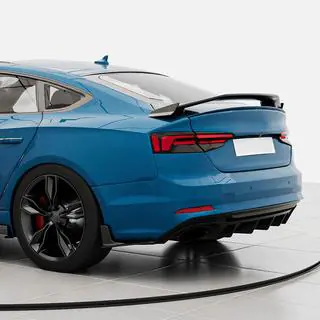 Диффузор заднего бампера V3 (для S-Line 2016-2020, Карбон) Audi A5 2016-2025 гг. фото 4
