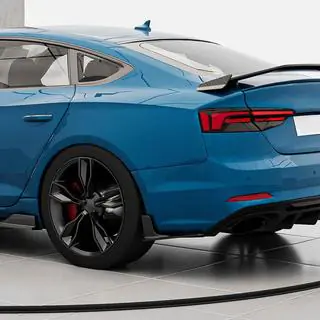 Накладки на задний бампер Flap (для S-Line 2016-2020, Карбон) Audi A5 2016-2025 гг. фото 3