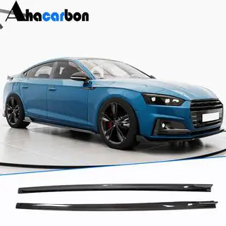Боковые Пороги 2016-2020 V1 (для Sportback, Карбон) Audi A5 2016-2025 гг. фото 1