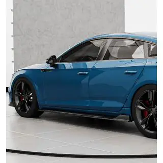 Боковые Пороги 2016-2020 V1 (для Sportback, Карбон) Audi A5 2016-2025 гг. фото 2
