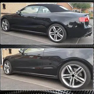 Боковые пороги (Купе/Кабриолет, Карбон) Audi A5 2007-2015 гг. фото 3
