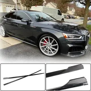 Боковые Пороги 2016-2020 V2 (для Sportback, Карбон) Audi A5 2016-2025 гг. фото 2