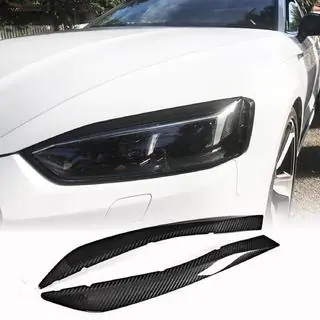 Накладки на Фары Реснички (Карбон) Audi A5 2016-2025 гг. фото 1