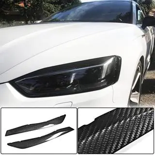 Накладки на Фары Реснички (Карбон) Audi A5 2016-2025 гг. фото 2