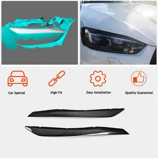 Накладки на Фары Реснички (Карбон) Audi A5 2016-2025 гг. фото 3