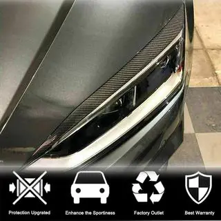 Накладки на Фары Реснички (Карбон) Audi A5 2016-2025 гг. фото 4