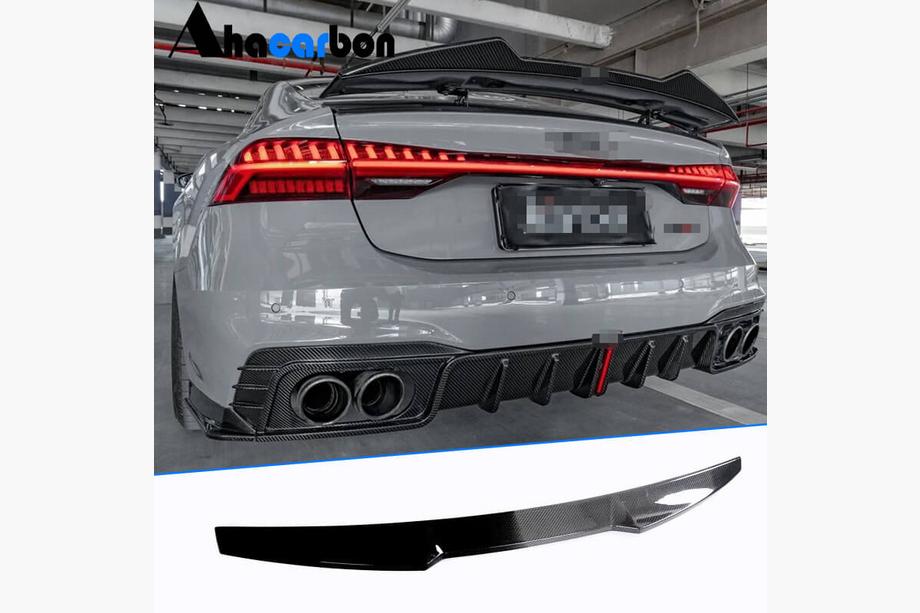 Audi A7 2018- гг. Спойлер V3 (Карбон) Фото 8