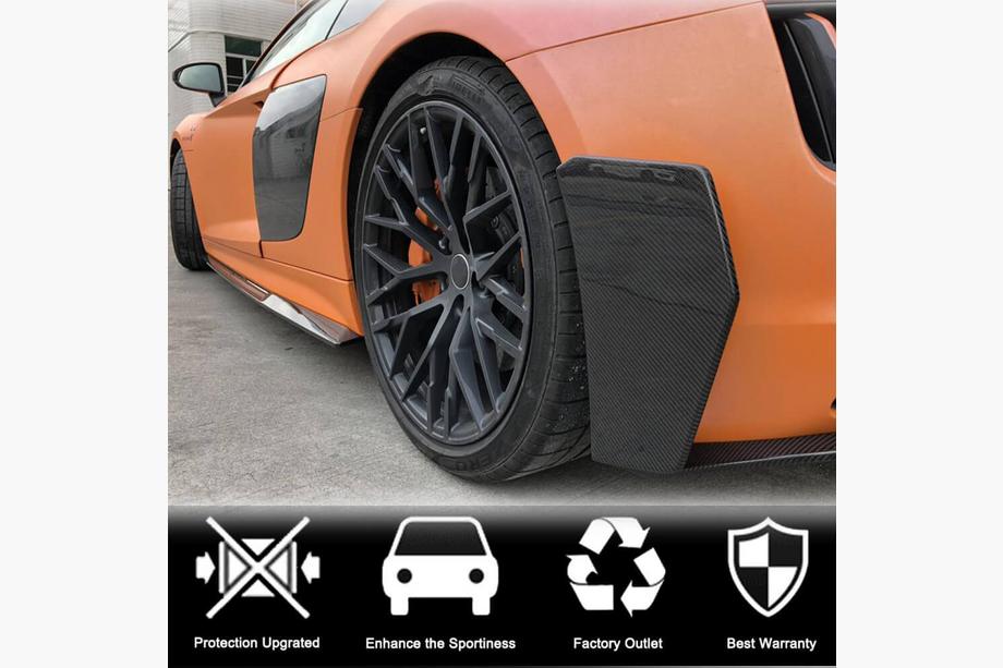 Audi R8 2015- гг. Сплиттеры заднего бампера V1 (2015-2020, Карбон) Фото 3
