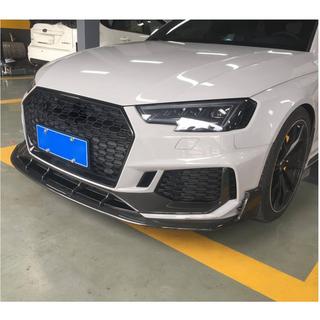 Передняя губа бампера Lip V1 для RS4 Avant 2019-2021 Карбон фото 4