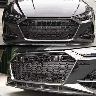 Окантовка решетки радиатора (для RS6, карбон) Audi A6 C8 2018–2025 гг. фото 2