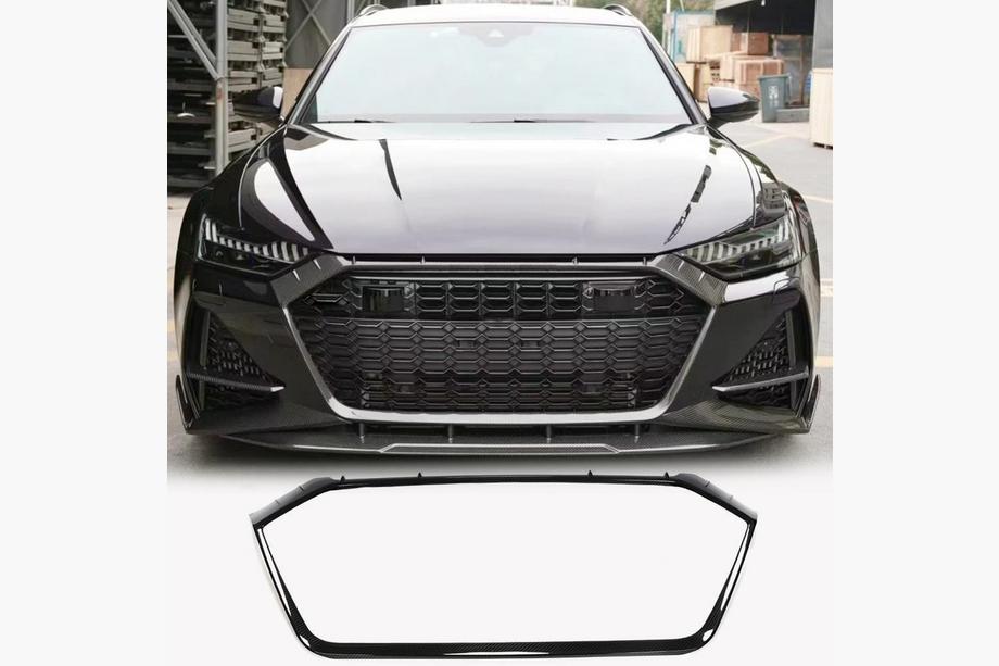 Audi A6 C8 2018–2025 гг. Окантовка решетки радиатора (для RS6, карбон) Image