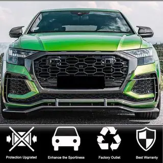 Накладки на Зеркала (2018-2023, Карбон, Без Ассистента Смены Полосы) Audi Q8 2018- гг. фото 2