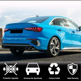 Диффузор заднего бампера V1 (для S-Line Sedan 2020-2023, Карбон) фото 2