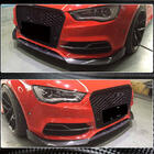 Audi A3 2012-2020 гг. Накладка на передний бампер Lip V2 (для S-Line Sedan 2012-2016, Карбон) фото 3