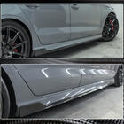Audi A3 2012-2020 гг. Боковые пороги V1 (для S-Line Sedan, карбон) фото 5