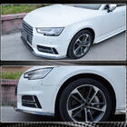 Audi A4 B9 2015-2024 гг. Накладка на передний бампер Lip V4 (для S-Line Sedan 2015-2019, Карбон) фото 4