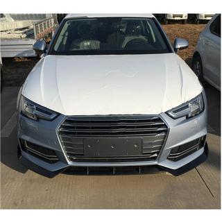 Накладка переднего бампера Lip V5 (для S-Line Sedan 2015-2019, Карбон) фото 4